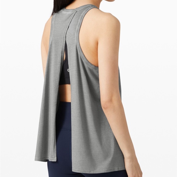 lululemon All Tied Up Tank *Gray Wash size 6 - Picture 3 of 8